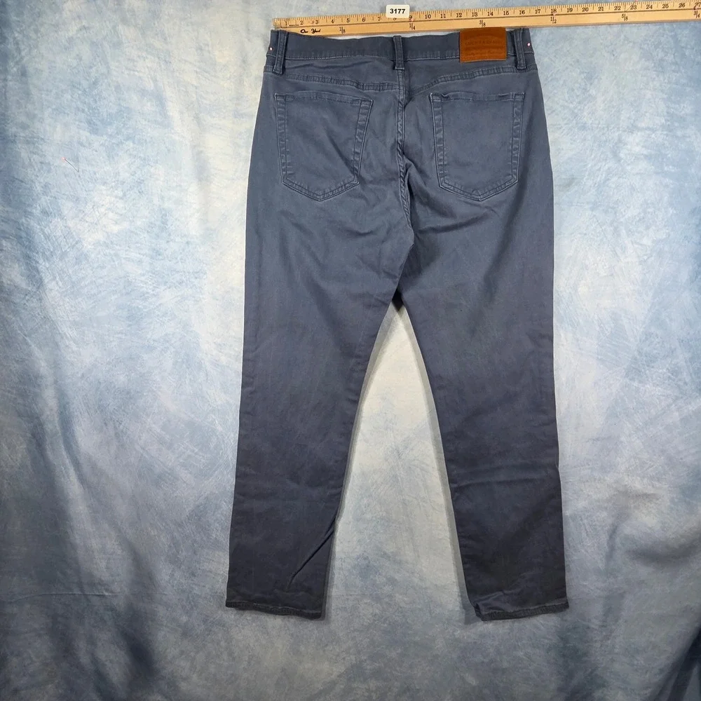 Lucky Brand 121 Slim Straight Pants Mens 34x30 Blue Gray Slate Casual Chino